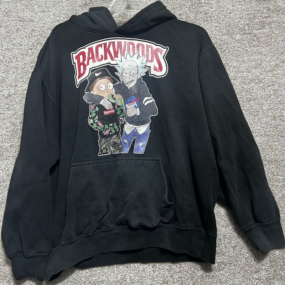 Backwoods Pull Over Hoodie Rick And Morty, Supreme NASA Arizona Graphic Large